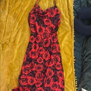 Inspired Hearts Red and Black Maxi Sundress